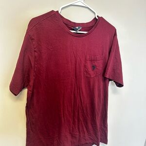 Burgundy Pocket Tee by U.S. Polo Assn | Soft Cotton Casual, Size L